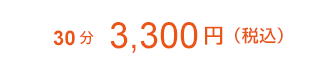 相談料　30分3,300円（税込）