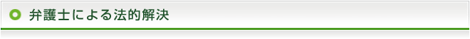 弁護士による法的解決